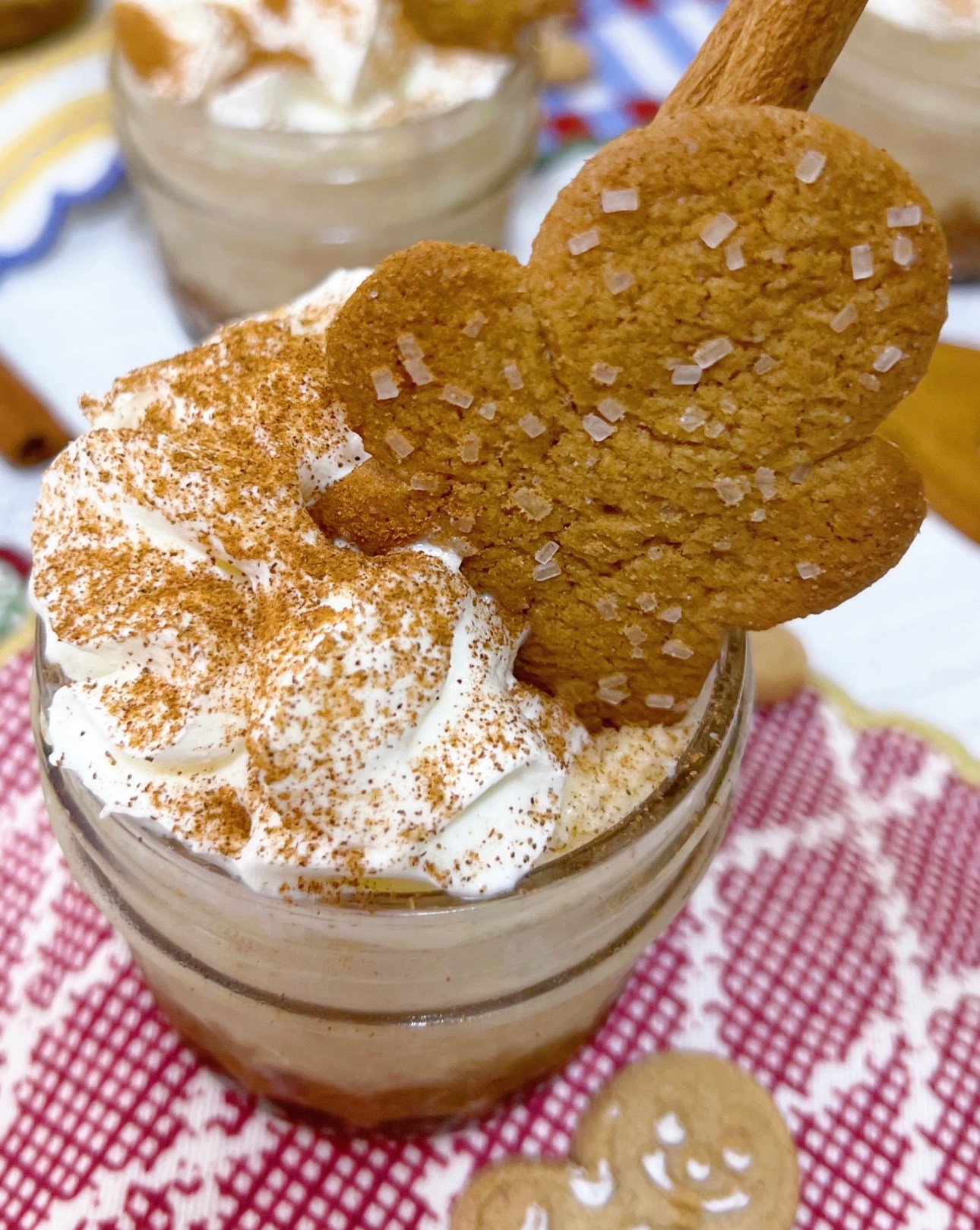 Slow Cooker Gingerbread Cheesecake In A Jar