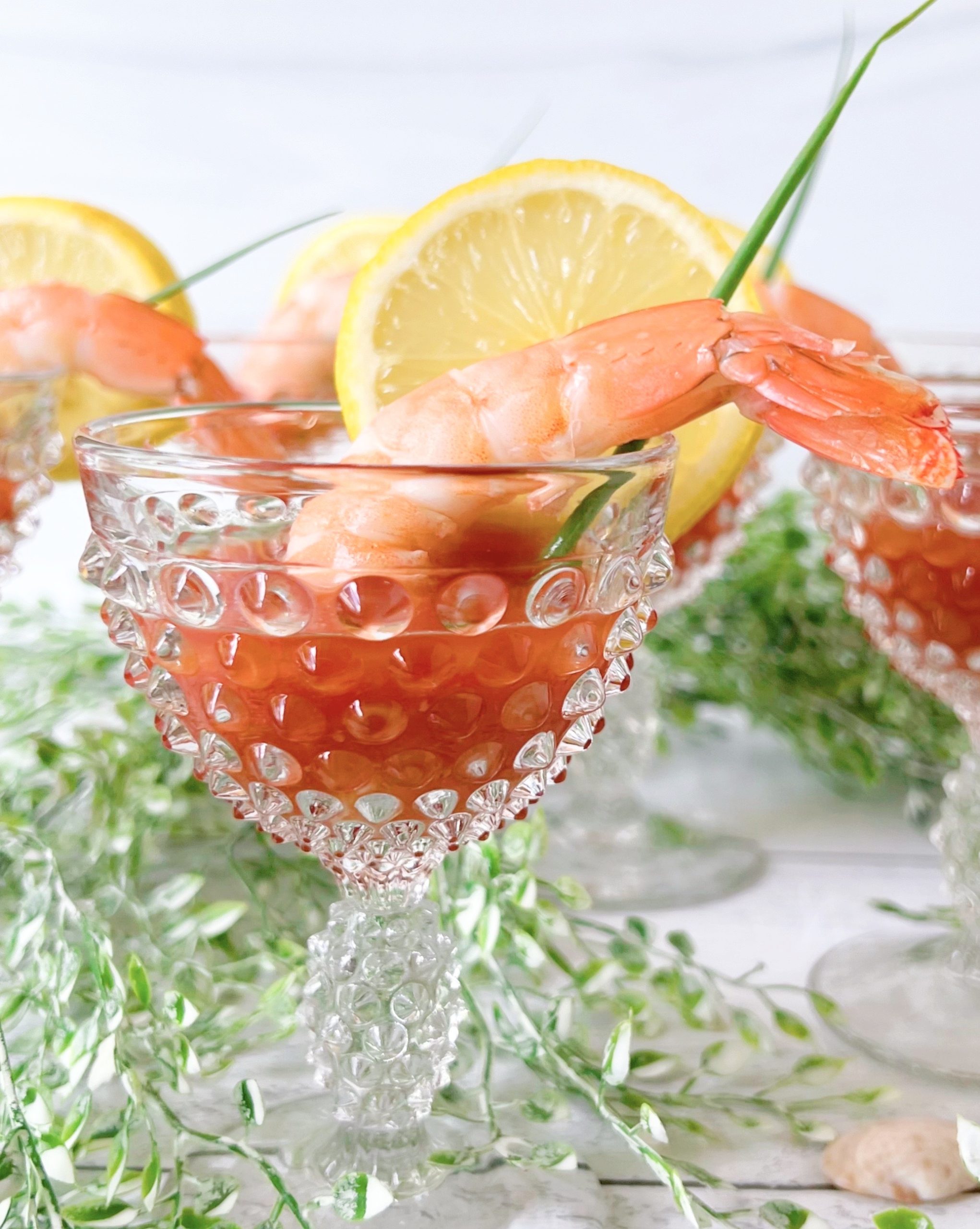 Spicy Bloody Mary Shrimp Shooters
