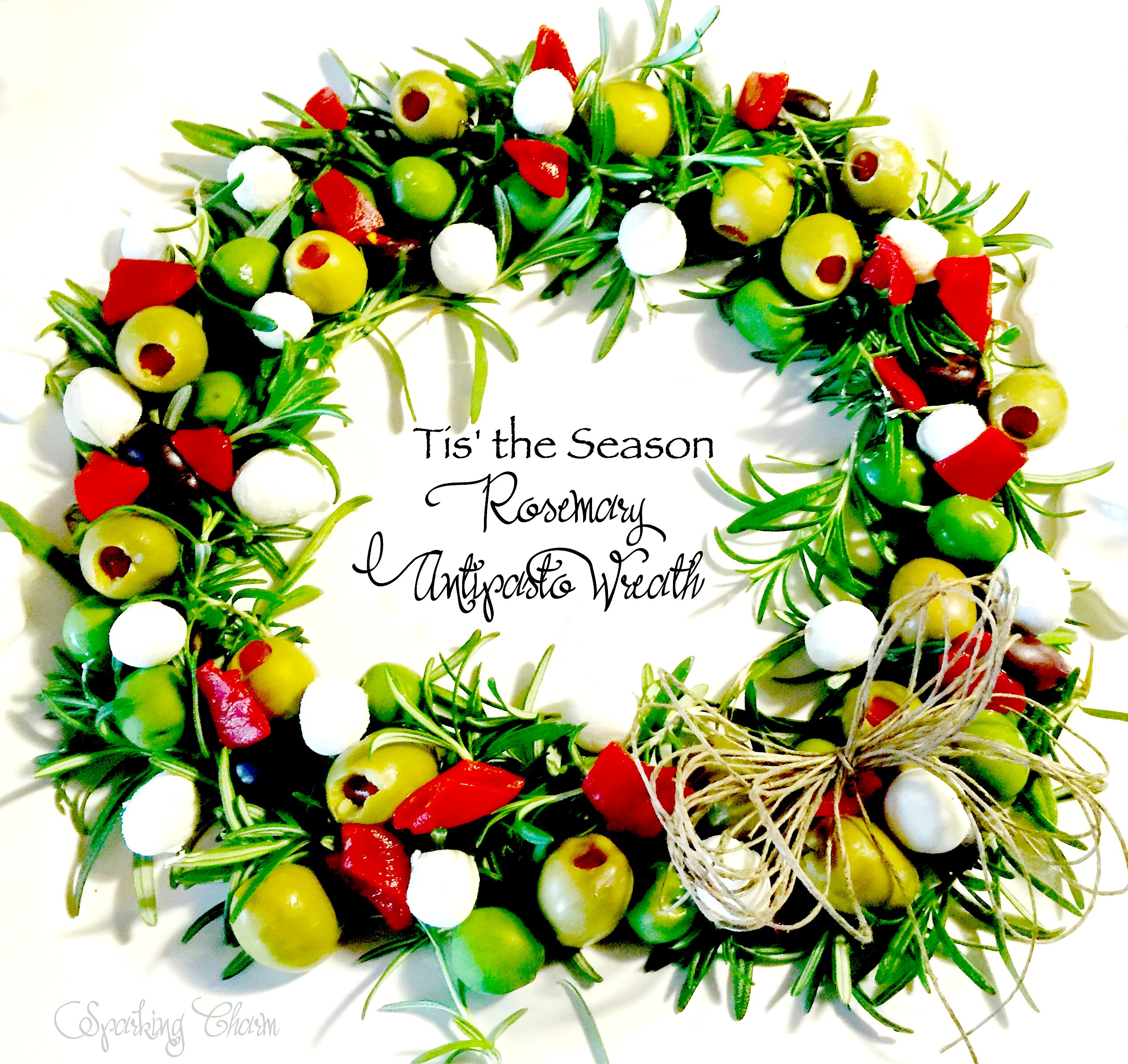 Rosemary Antipasto Wreath