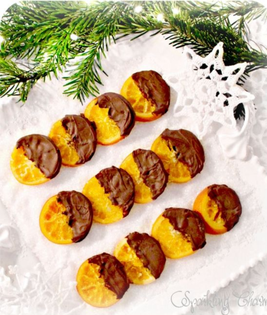 Chocolate Dipped Candied Orange Slices