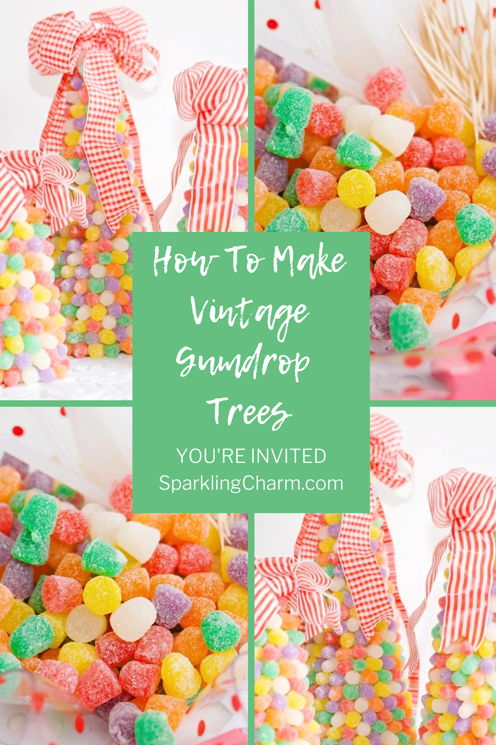 How To Make Vintage Gumdrop Trees